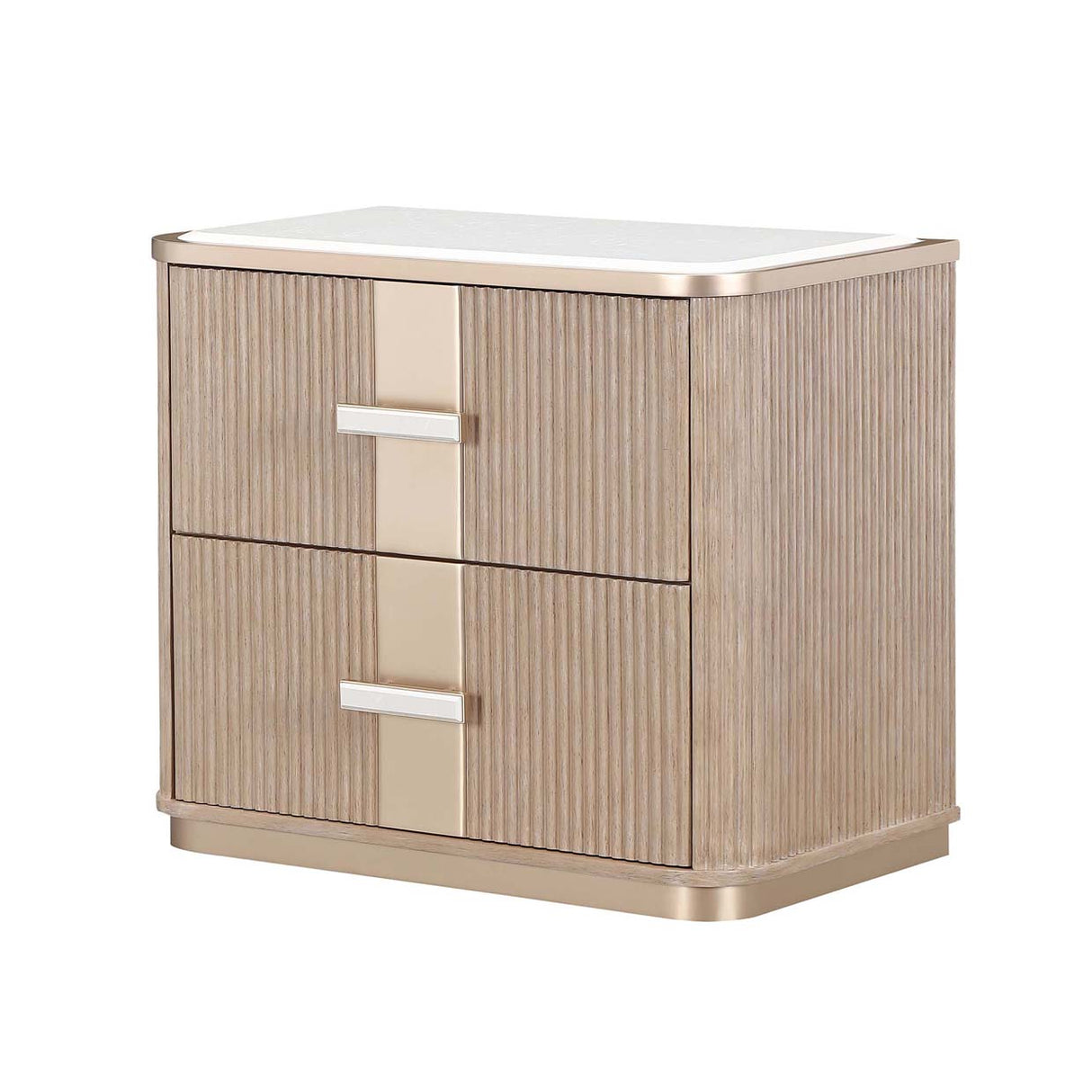 West Kensington - Caramel Sea Salt Caramel 2-drawer Nightstand from Michael Amini - Luna Furniture