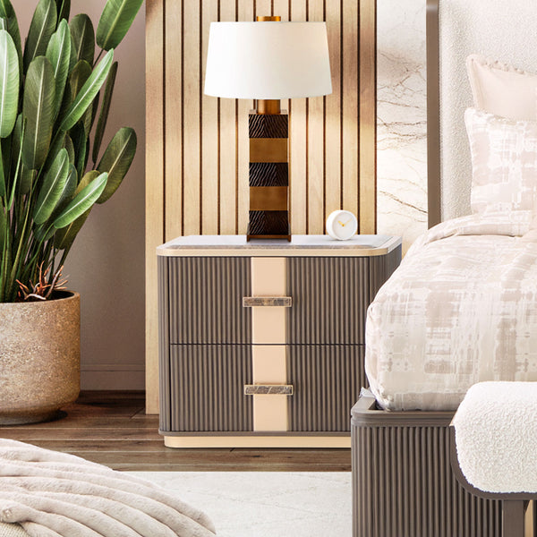 West Kensington Medium Espresso 2-drawer Nightstand