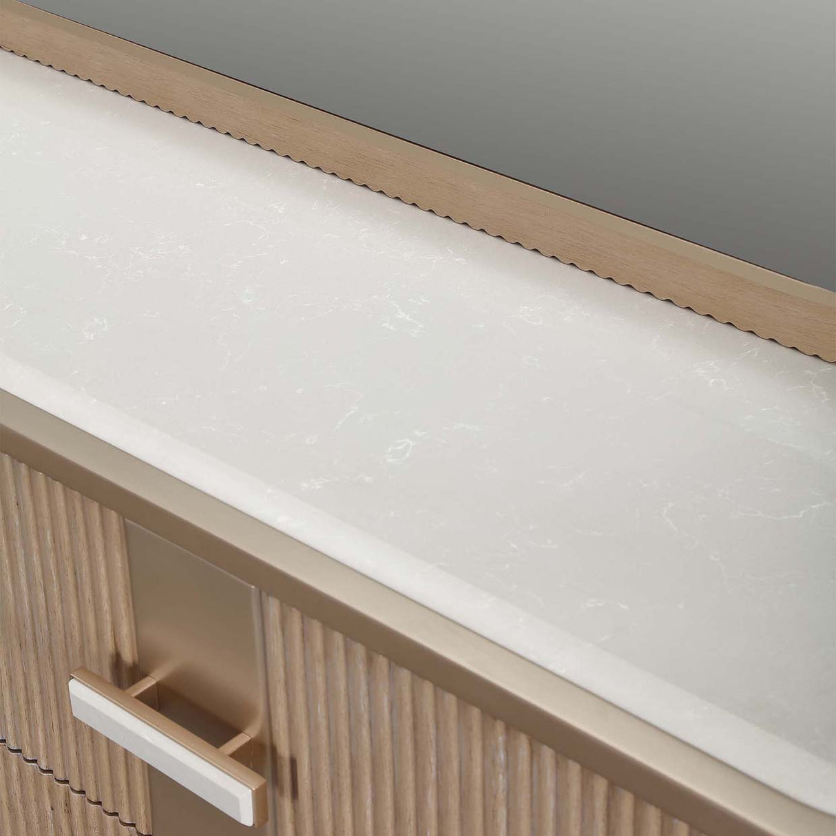 West Kensington - Caramel Sea Salt Caramel Dresser With Mirror from Michael Amini - Luna Furniture