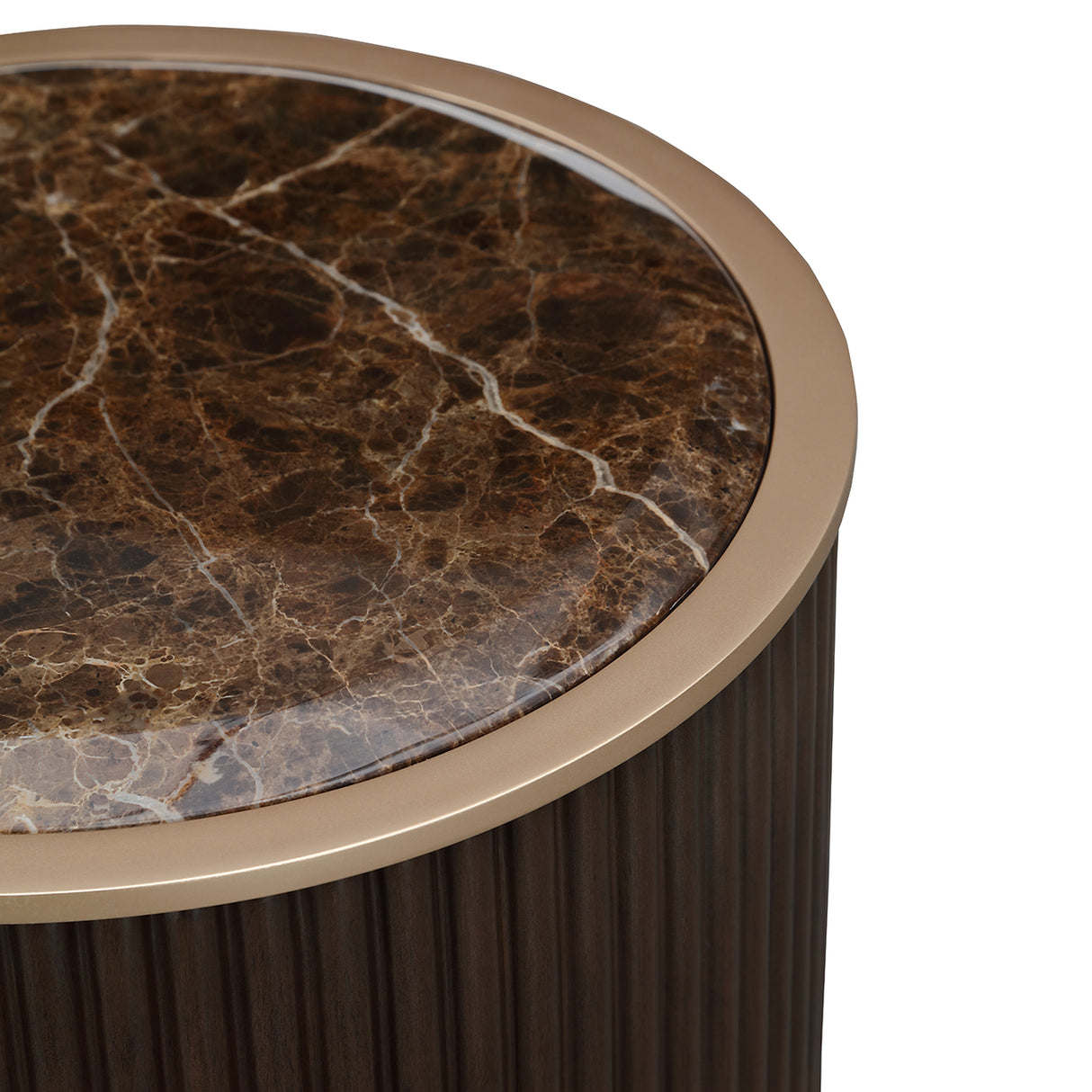West Kensington Medium Espresso Chairside Table from Michael Amini - Luna Furniture