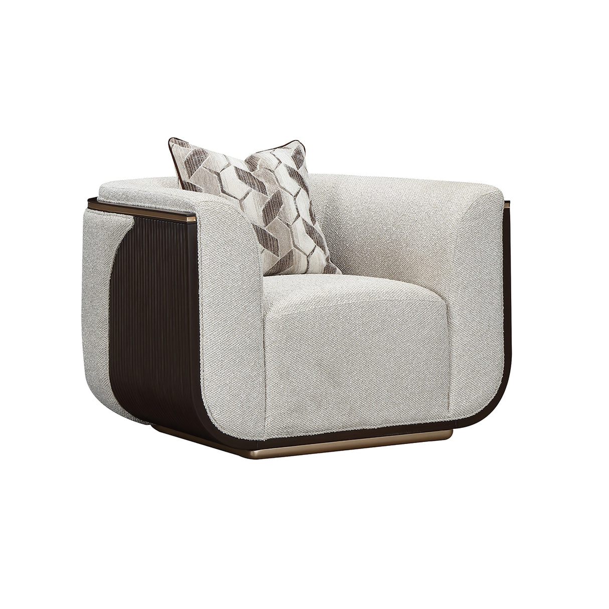 West Kensington Medium Espresso Matching Chair from Michael Amini - Luna Furniture