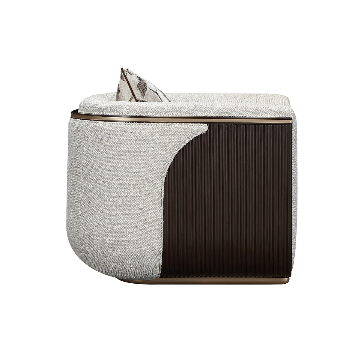 West Kensington Medium Espresso Matching Chair from Michael Amini - Luna Furniture