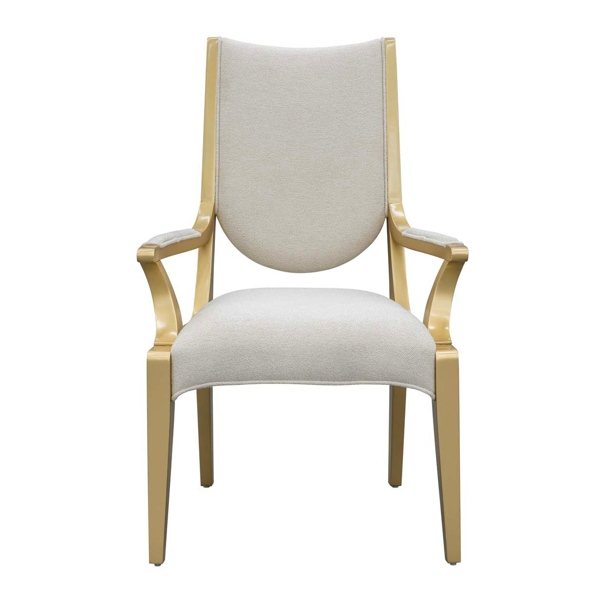 Scotts Square Light Champagne Dining Arm Chair from Michael Amini - Luna Furniture