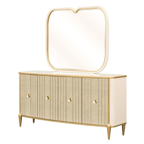 Scotts Square Light Champagne Sideboard With Mirror