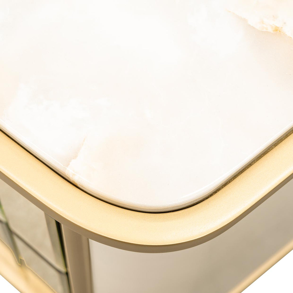 Scotts Square Light Champagne Nightstand from Michael Amini - Luna Furniture