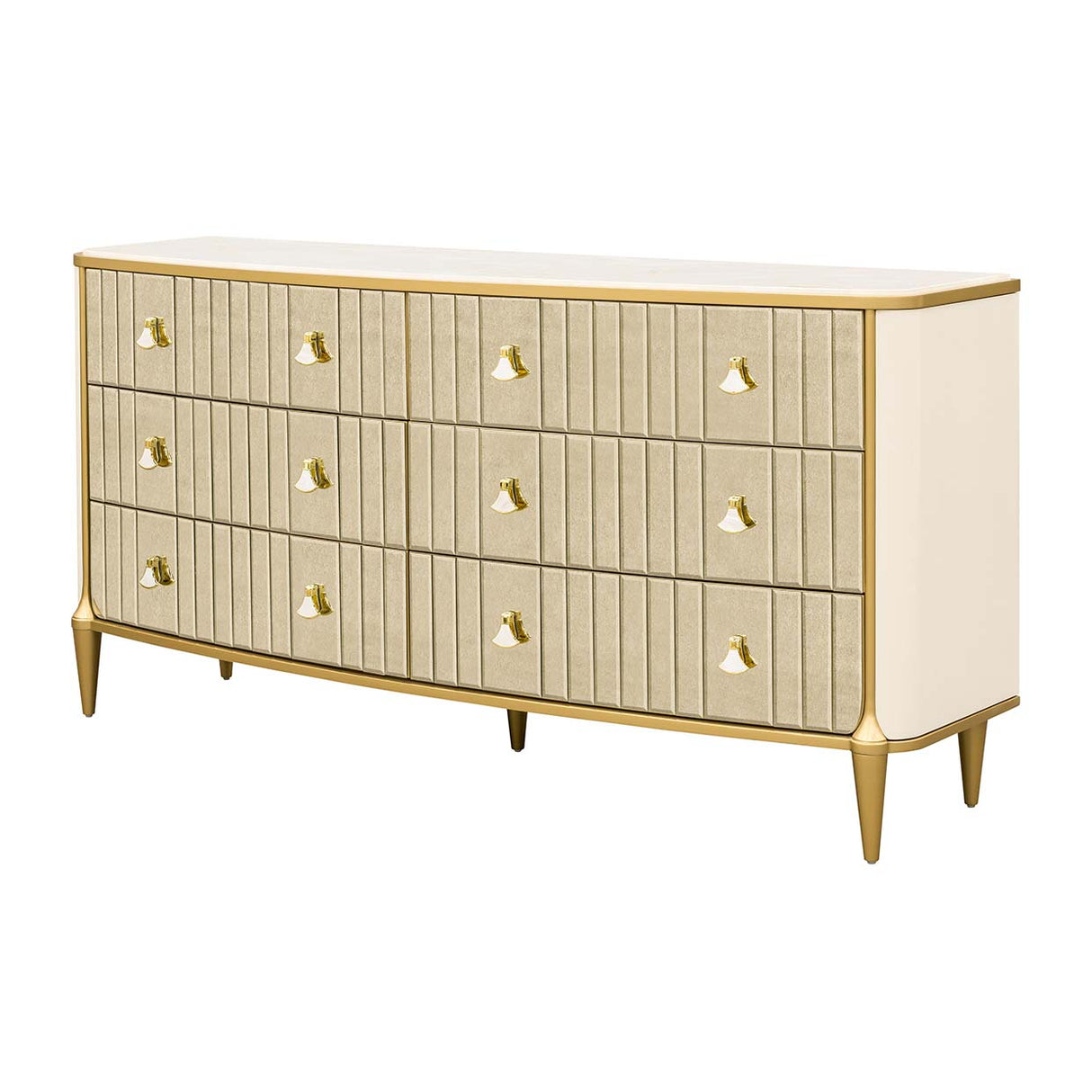 Scotts Square Light Champagne Dresser from Michael Amini - Luna Furniture