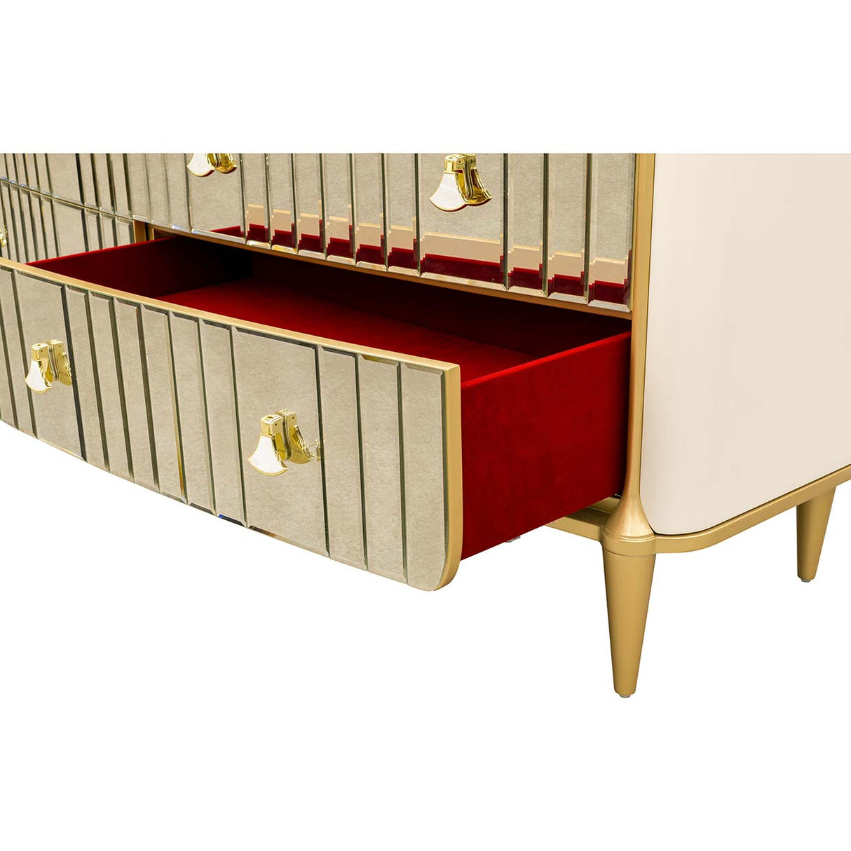 Scotts Square Light Champagne Dresser from Michael Amini - Luna Furniture