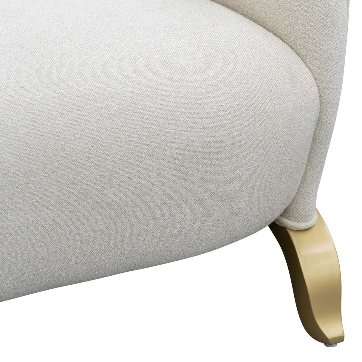 Scotts Square Light Champagne Loveseat from Michael Amini - Luna Furniture