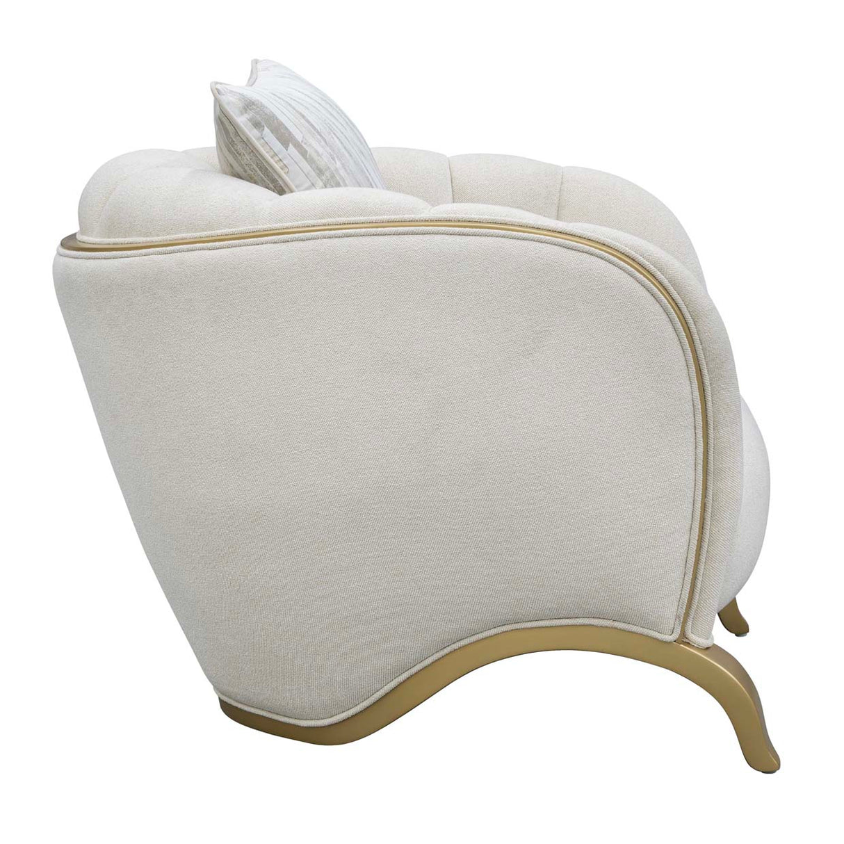 Scotts Square Light Champagne Matching Accent Chair from Michael Amini - Luna Furniture