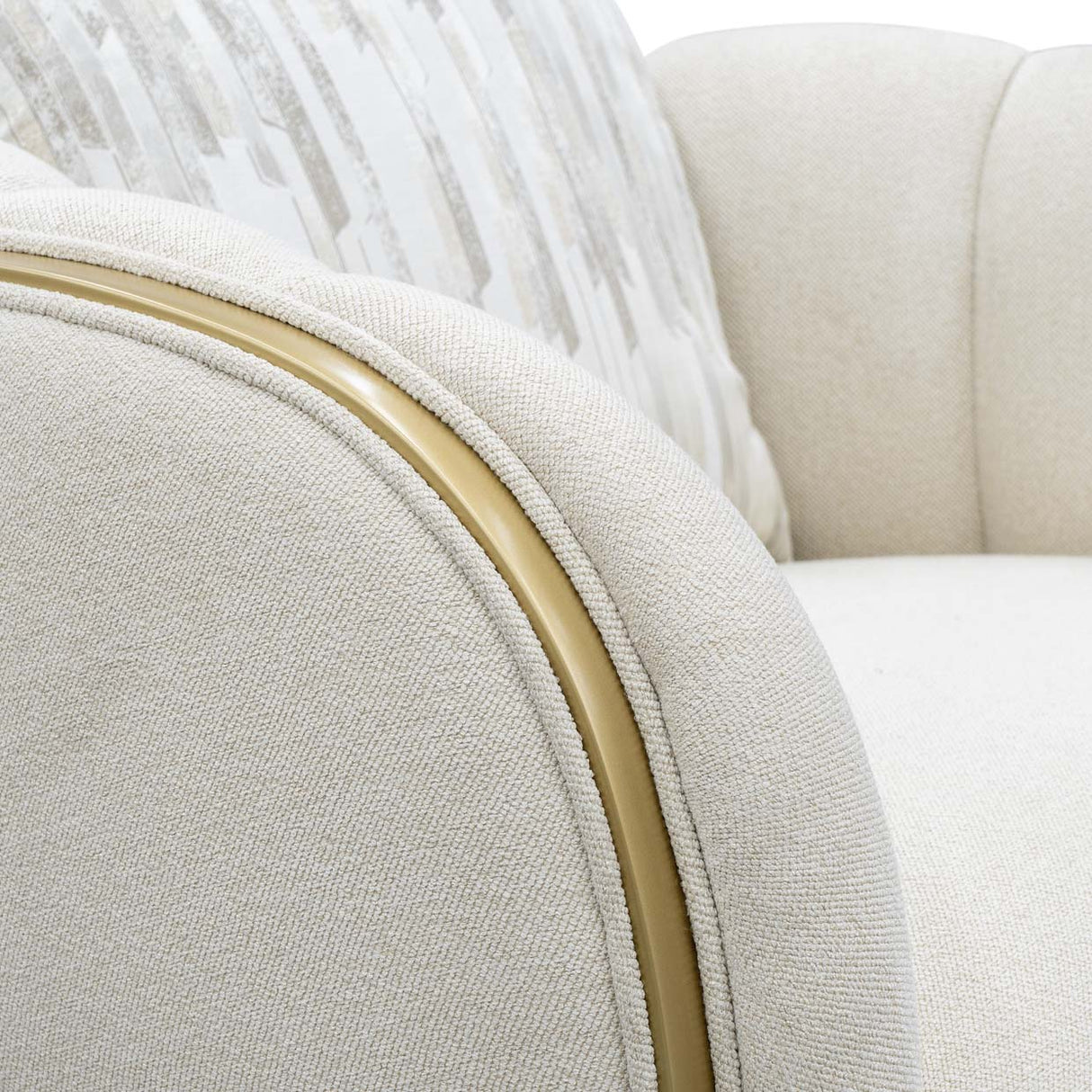 Scotts Square Light Champagne Matching Accent Chair from Michael Amini - Luna Furniture