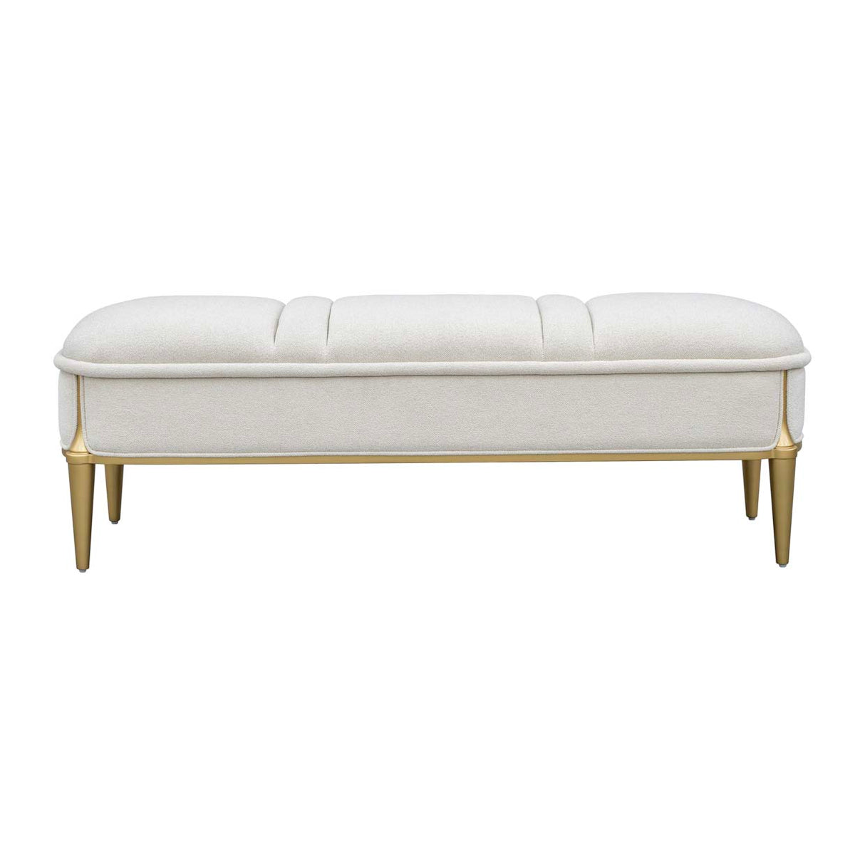 Scotts Square Light Champagne Accent Bench from Michael Amini - Luna Furniture