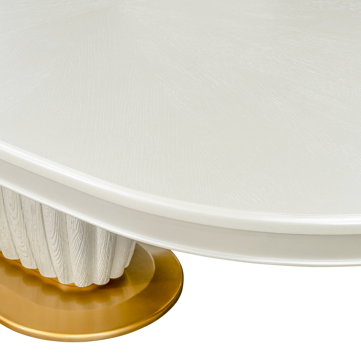 Sirene Creamy Pearl Oval Dining Table from Michael Amini - Luna Furniture