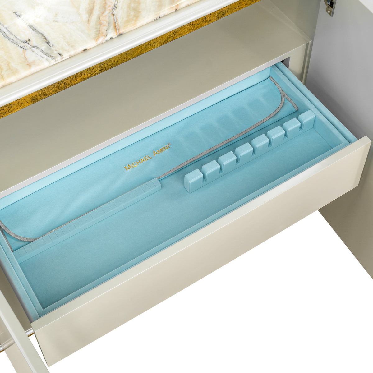 Sirene Creamy Pearl Sideboard from Michael Amini - Luna Furniture