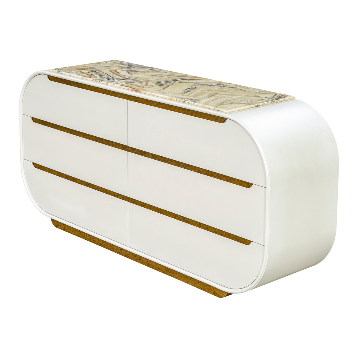 Sirene Creamy Pearl Dresser from Michael Amini - Luna Furniture