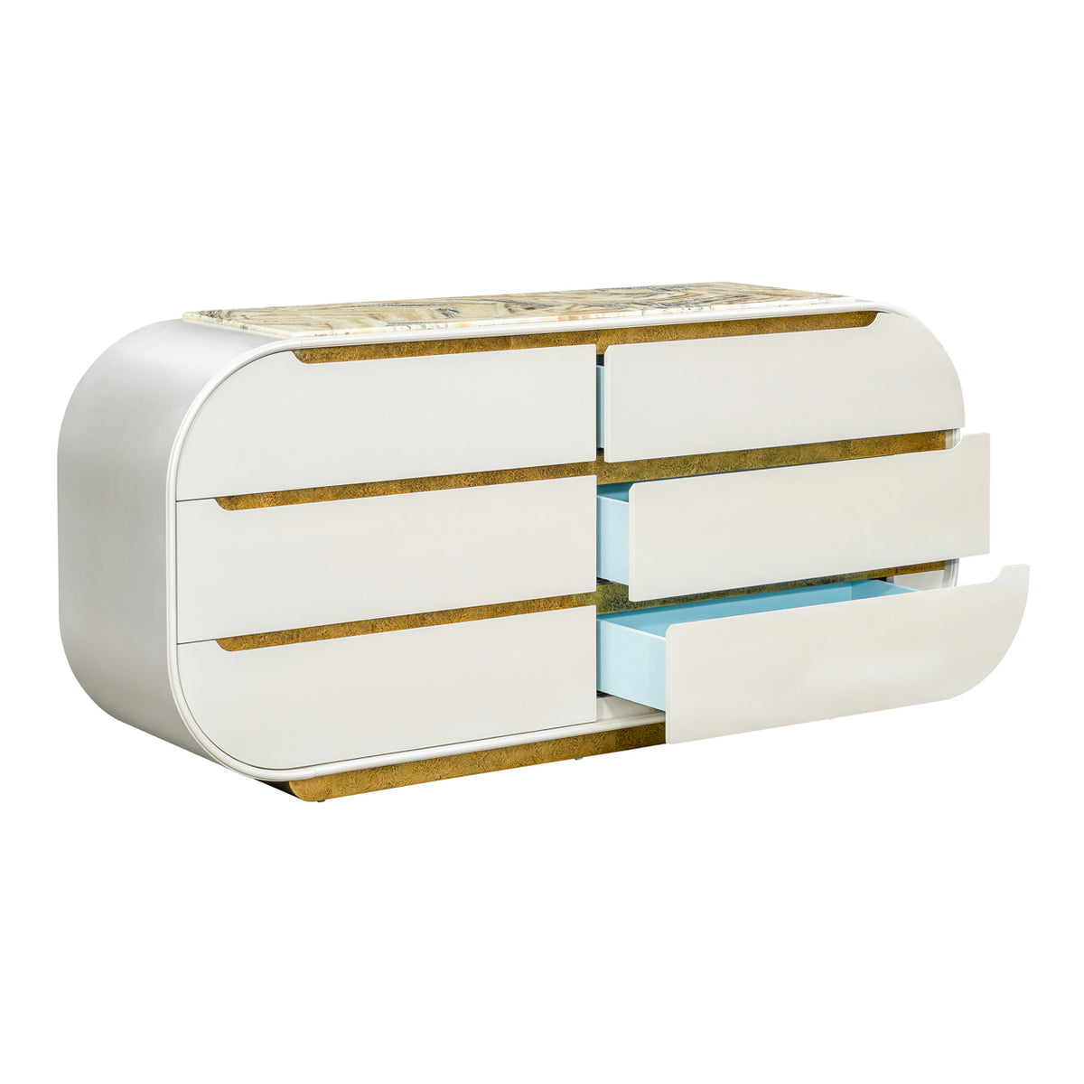 Sirene Creamy Pearl Dresser from Michael Amini - Luna Furniture