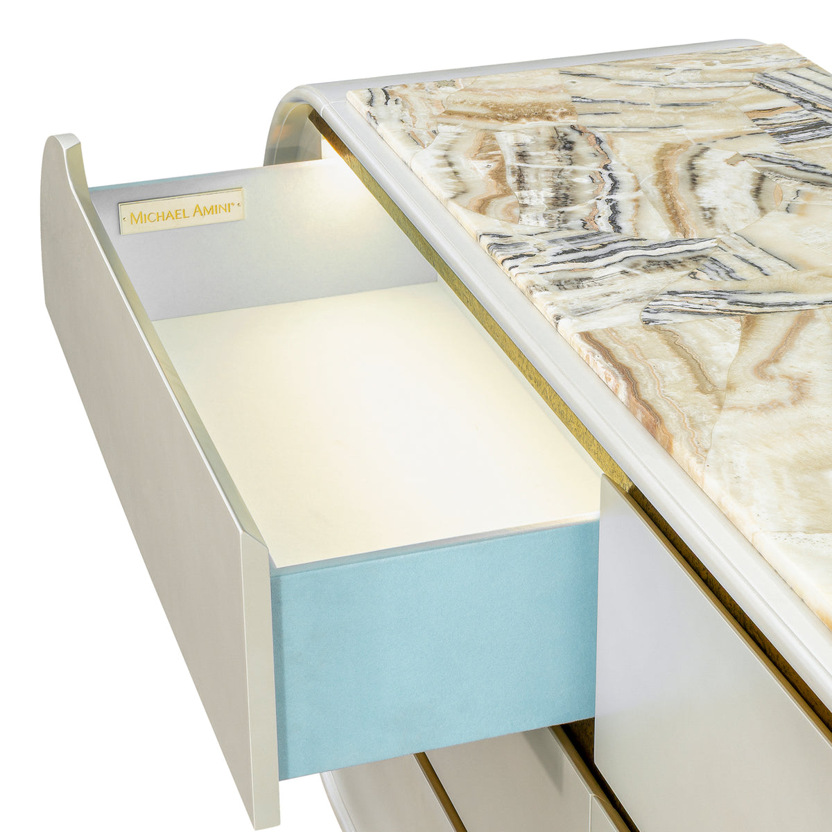 Sirene Creamy Pearl Dresser from Michael Amini - Luna Furniture