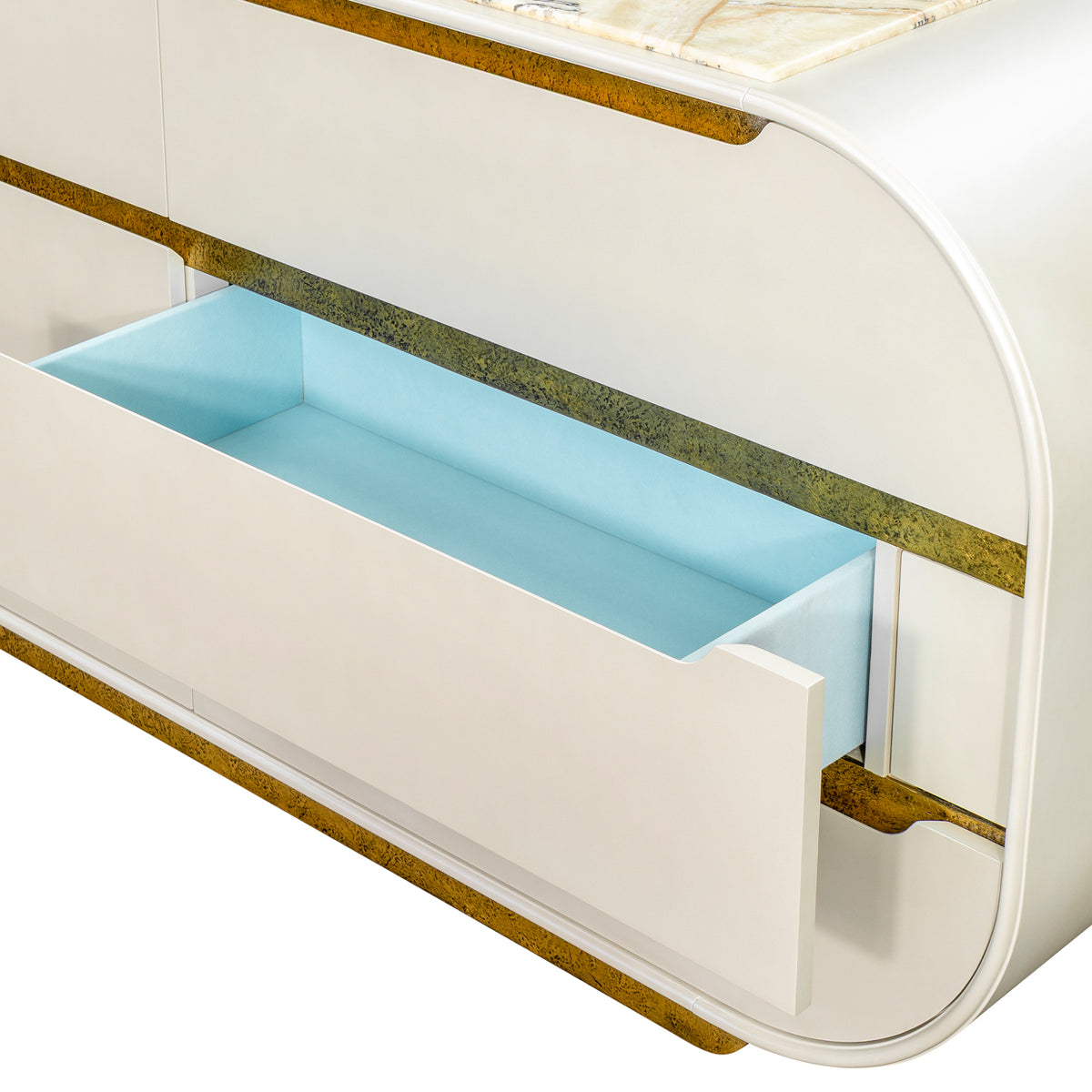 Sirene Creamy Pearl Dresser from Michael Amini - Luna Furniture