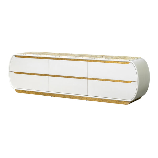 Sirene Creamy Pearl Media Cabinet