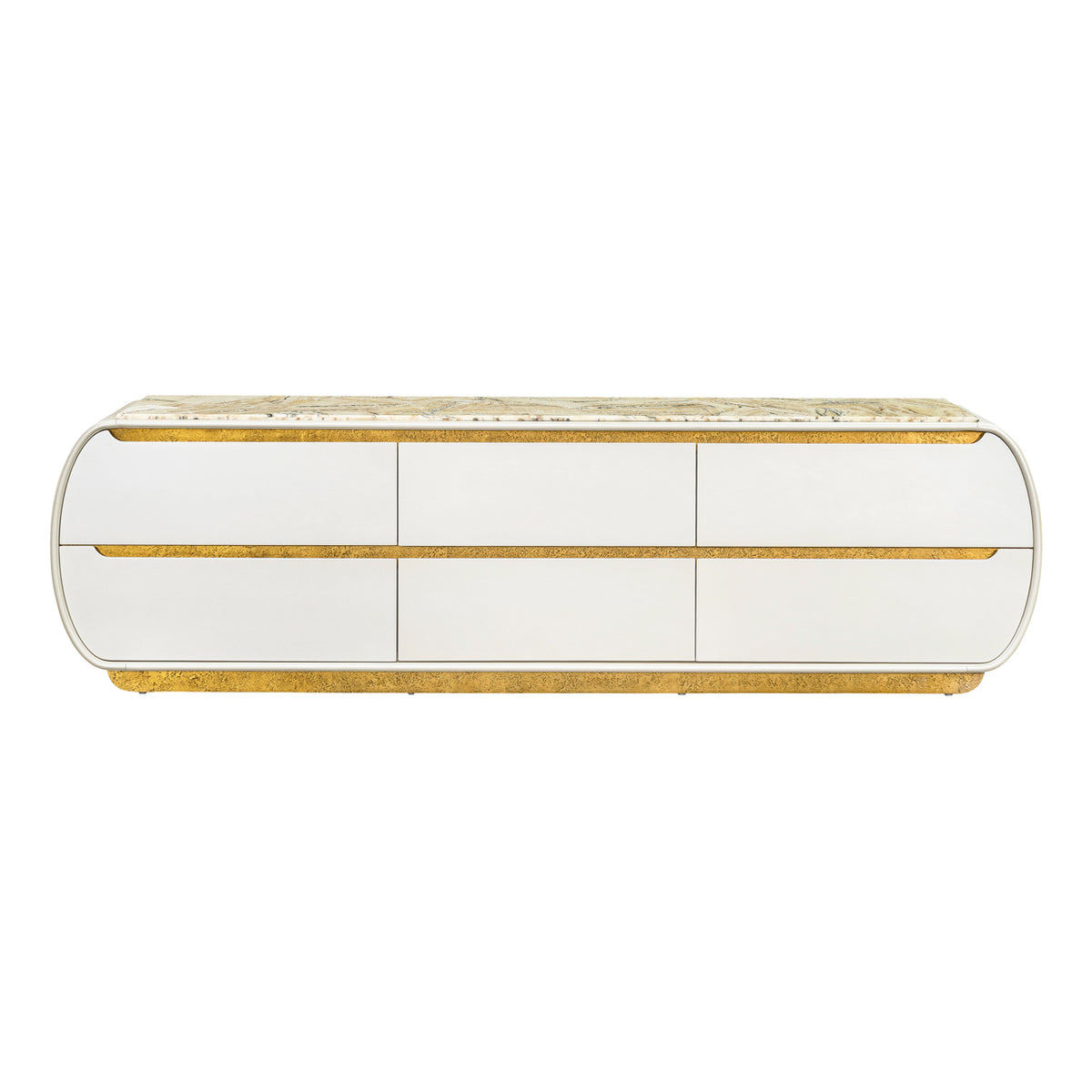 Sirene Creamy Pearl Media Cabinet from Michael Amini - Luna Furniture