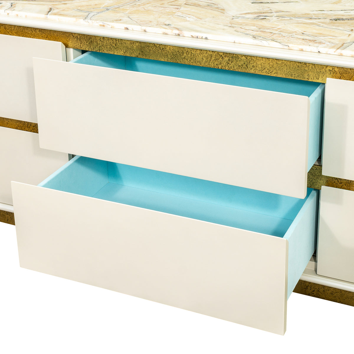 Sirene Creamy Pearl Media Cabinet from Michael Amini - Luna Furniture