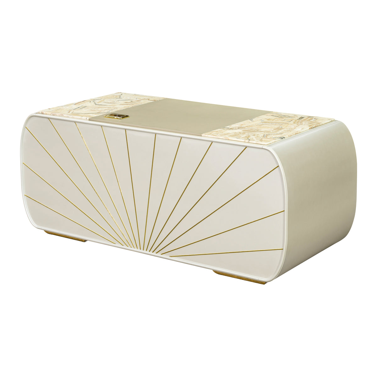 Sirene Creamy Pearl Desk from Michael Amini - Luna Furniture