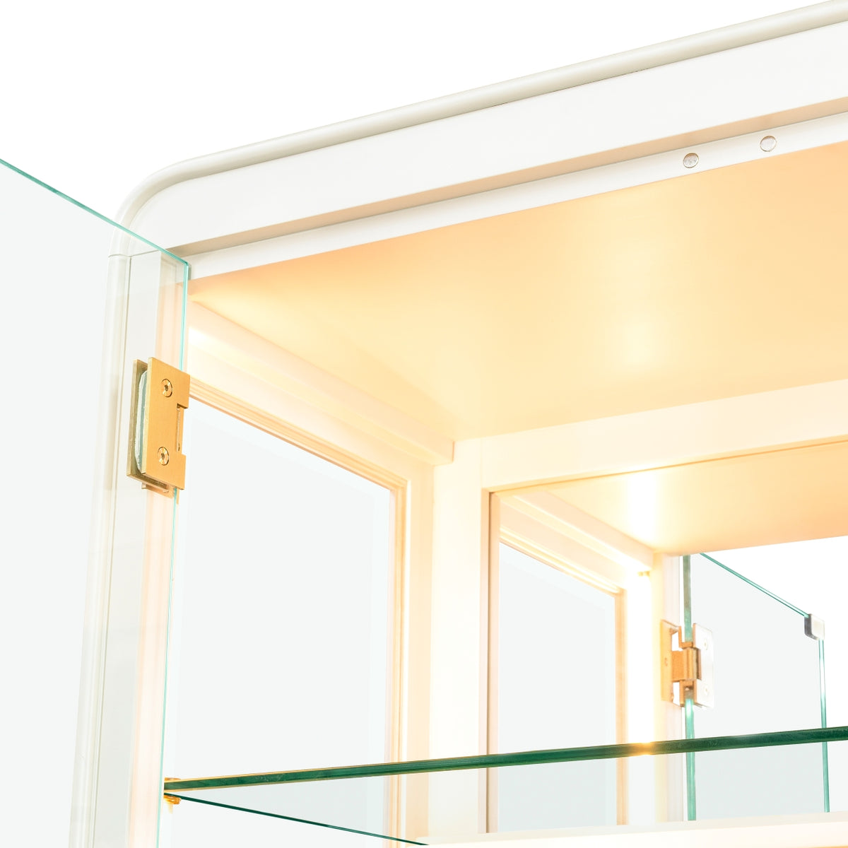 Sirene Creamy Pearl Display Cabinet from Michael Amini - Luna Furniture