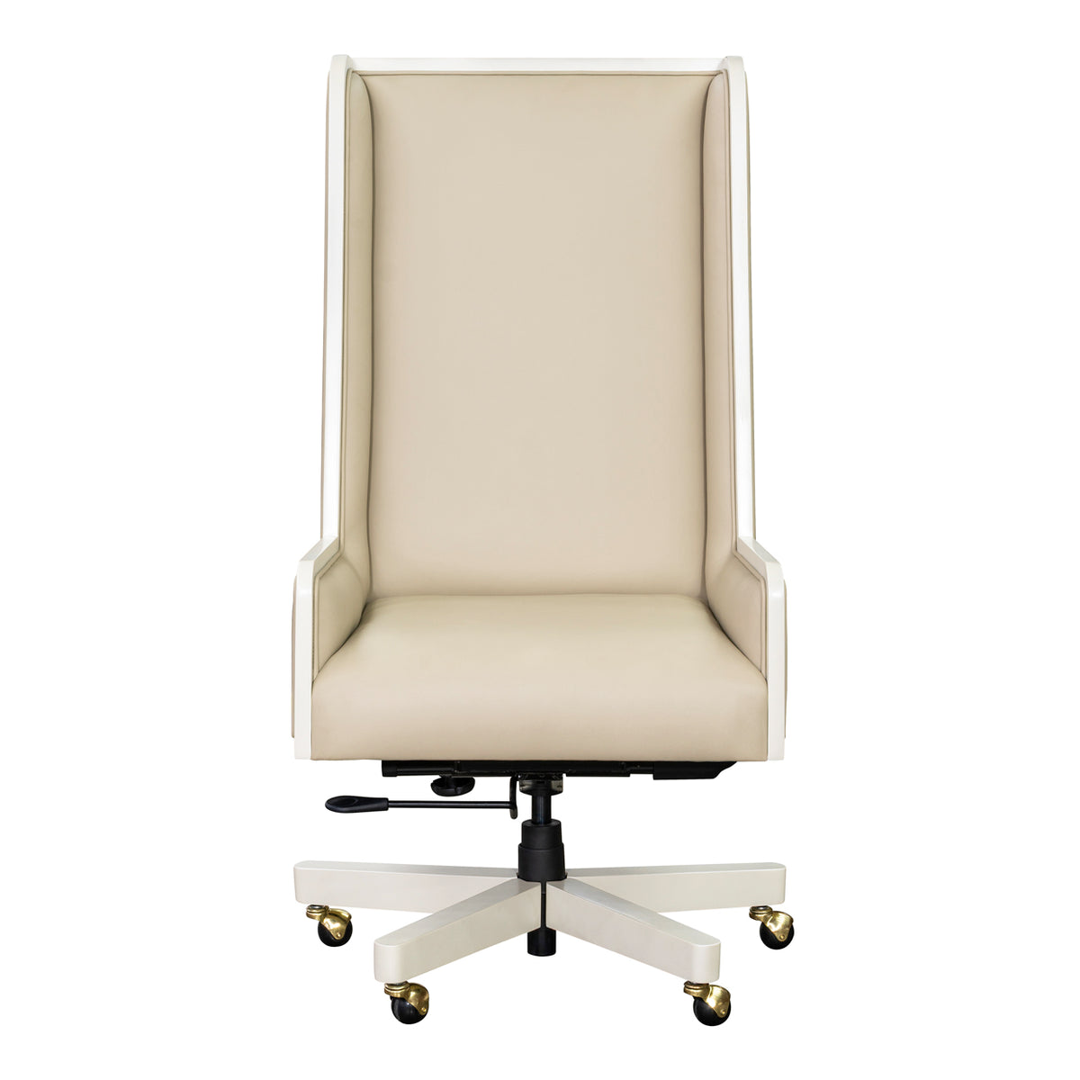Sirene Creamy Pearl Swivel Desk Chair from Michael Amini - Luna Furniture
