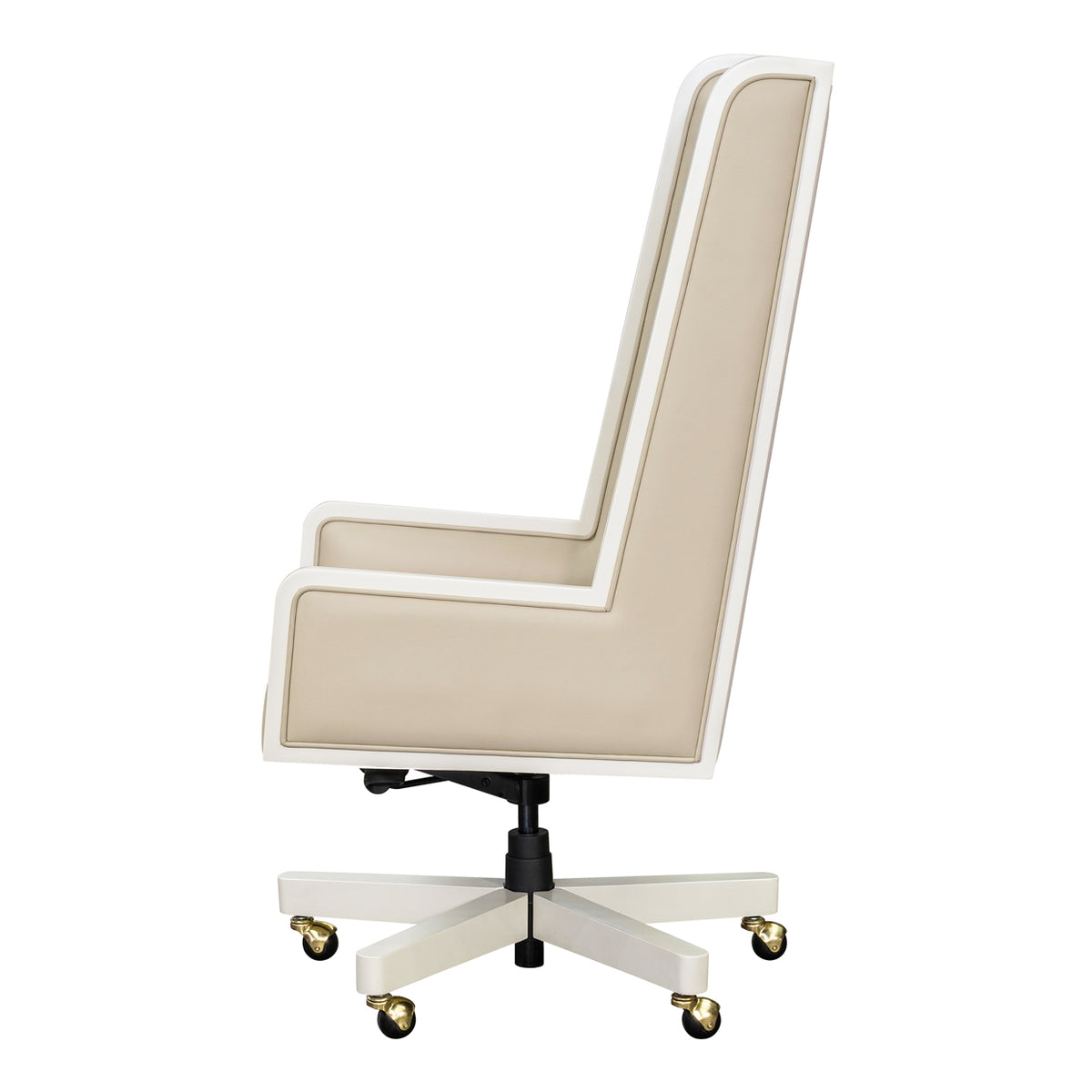 Sirene Creamy Pearl Swivel Desk Chair from Michael Amini - Luna Furniture