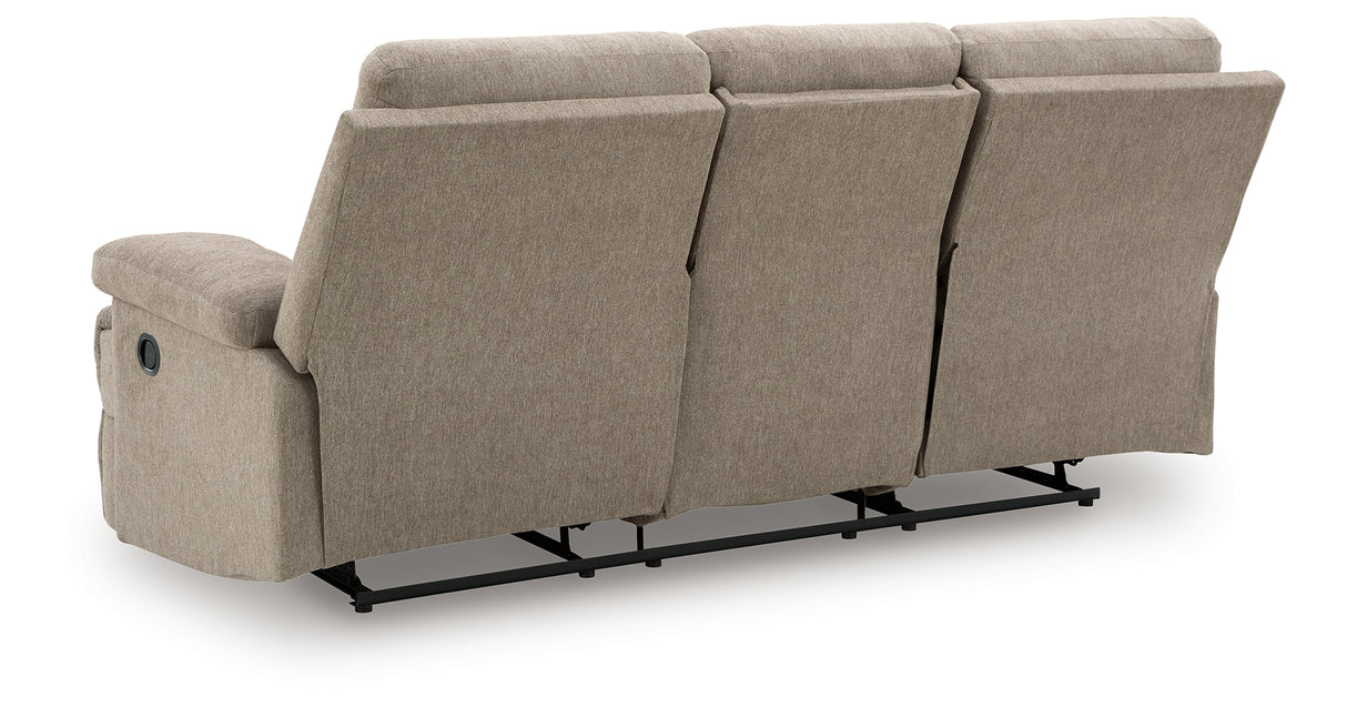 Side-Swipe Mocha Reclining Sofa and Loveseat from Ashley - Luna Furniture