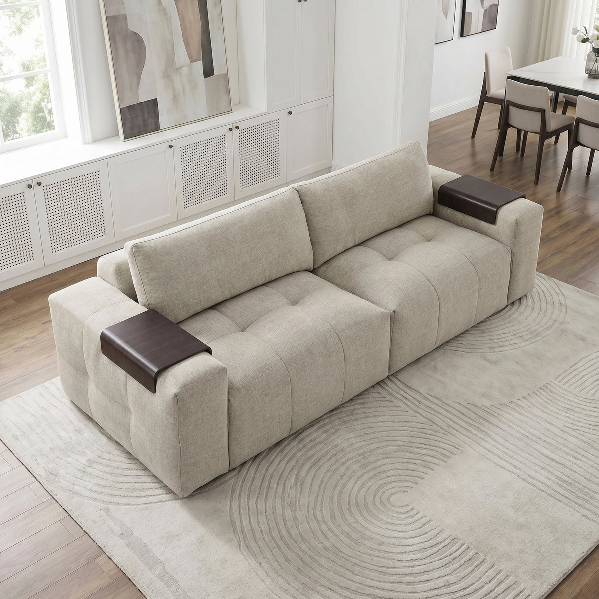 Tidal Taupe 4-Piece Modular Sectional from Homelegance - Luna Furniture
