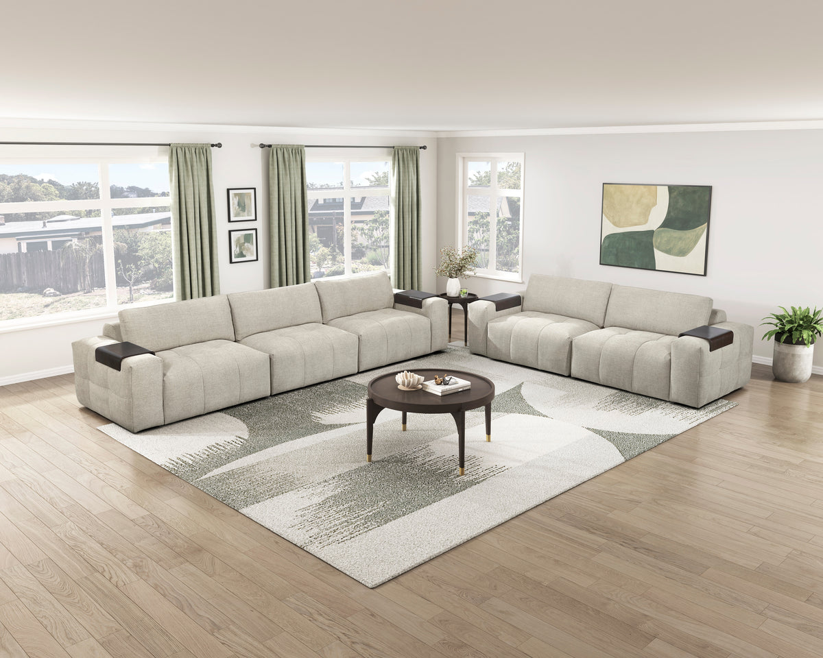 Tidal Taupe 4-Piece Modular Sectional from Homelegance - Luna Furniture