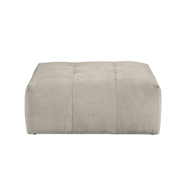 Tidal Taupe Ottoman with Caster