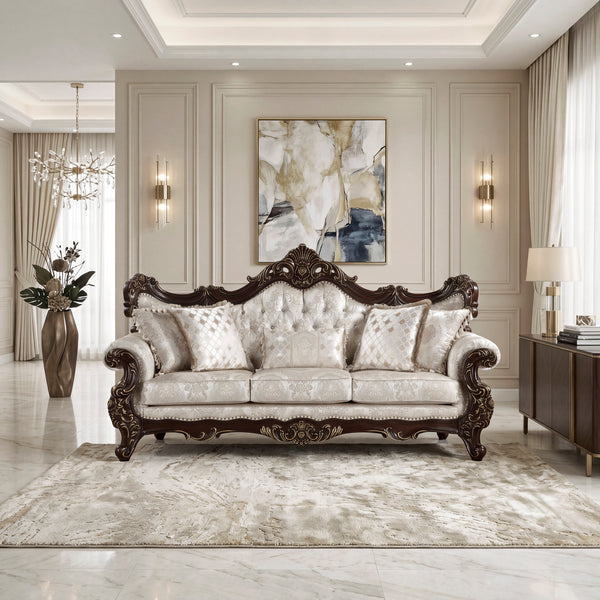 Sovereign Cherry Brown Sofa