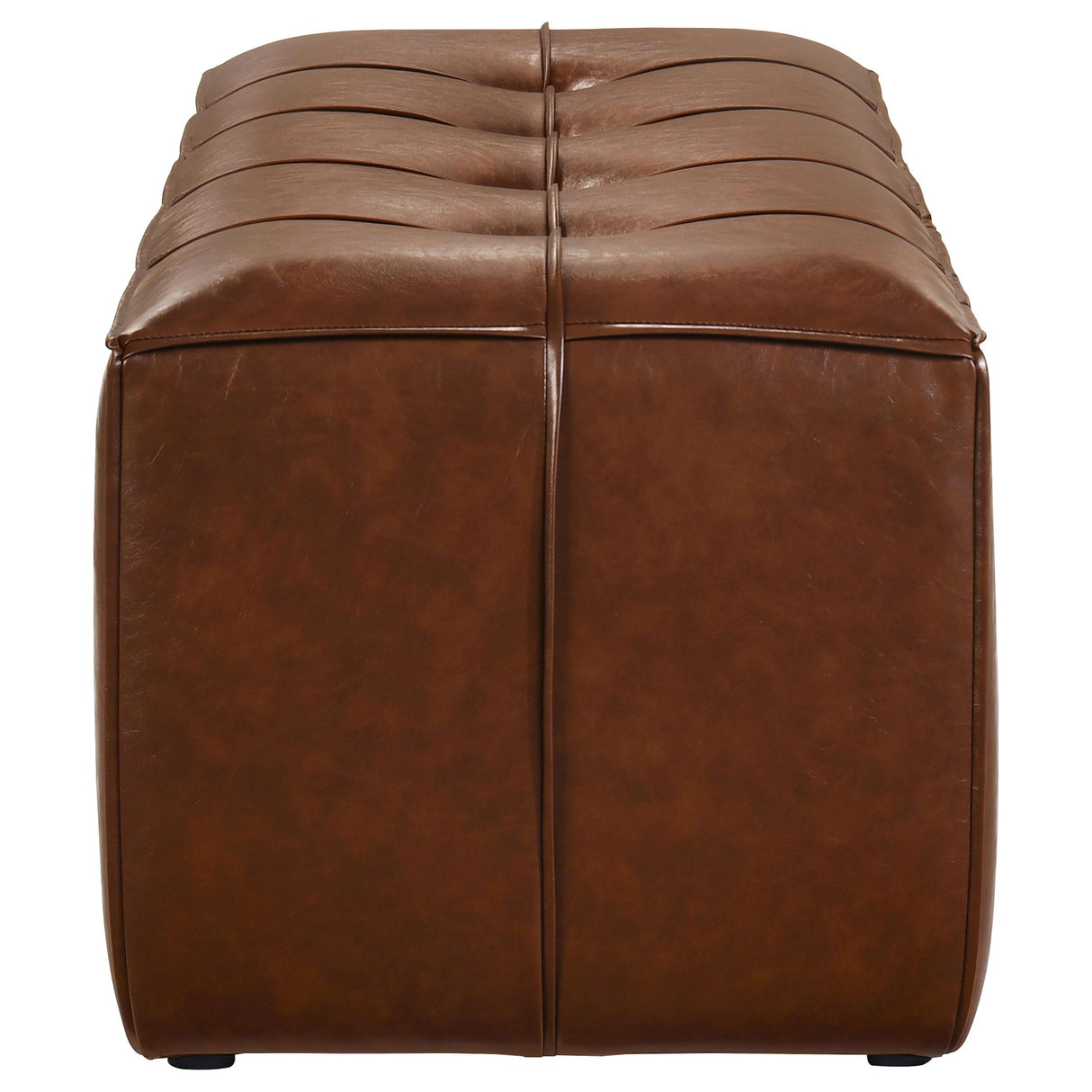 Farrell Brown Leatherette Upholstered Bench from Coaster - Luna Furniture