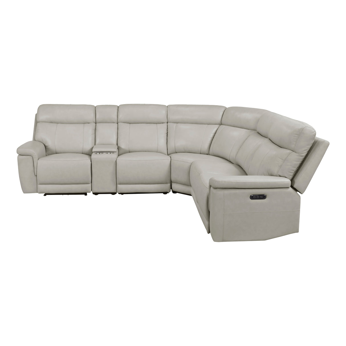 Celestia Taupe 6-Piece Power Reclining Sectional from Homelegance - Luna Furniture