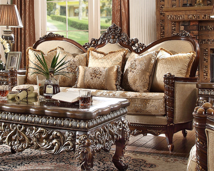 HD-92 Extra Dark Walnut Loveseat from Homey Design - Luna Furniture