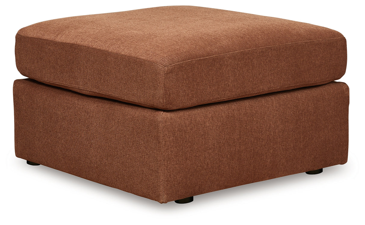 Modmax 3-Piece Sectional with Ottoman in Spice from Ashley - Luna Furniture