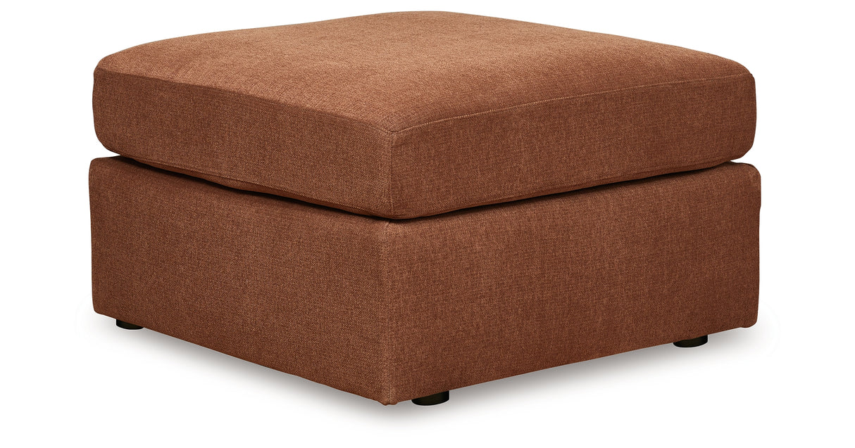 Pillar Peak 8-Piece Sectional with Ottoman in Spice from Ashley Furniture - Luna Furniture