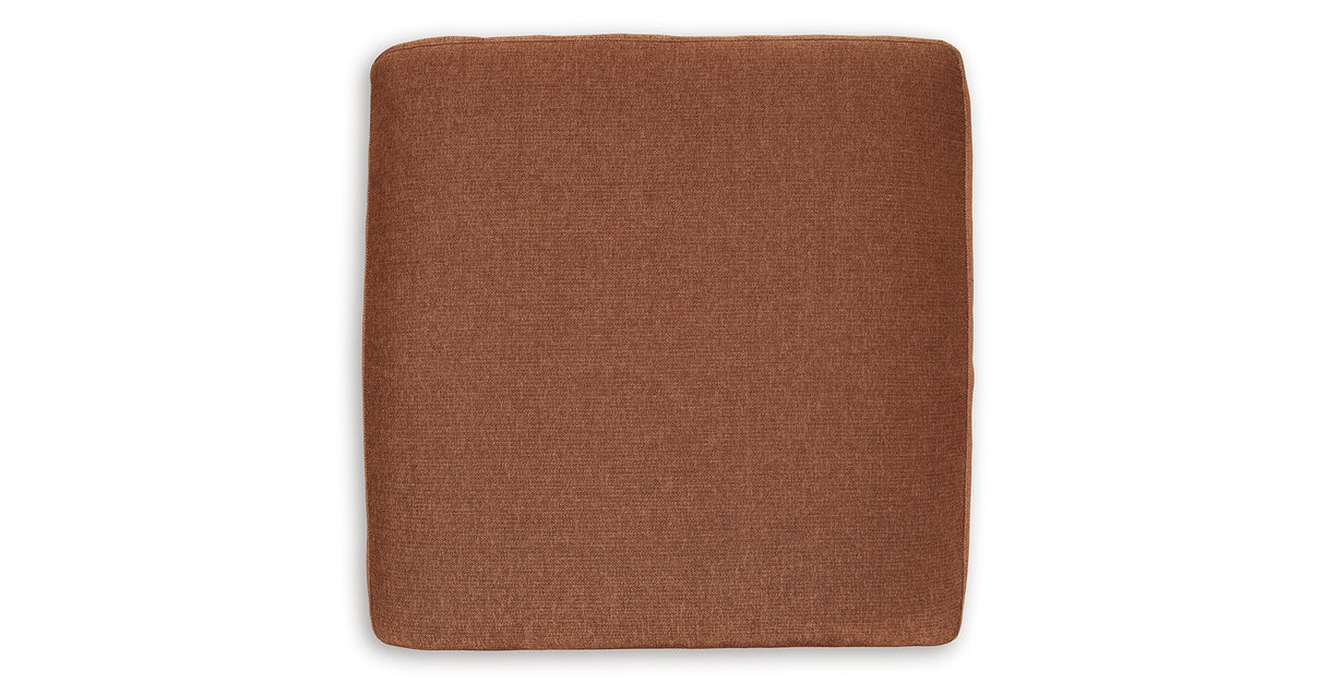 Pillar Peak 8-Piece Sectional with Ottoman in Spice from Ashley Furniture - Luna Furniture