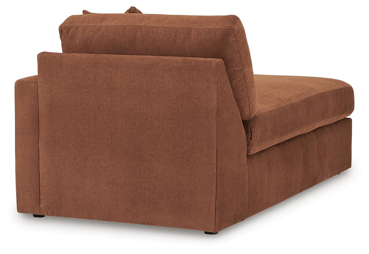 Modmax Spice 6-Piece RAF Chaise Sectional with Ottoman and Console with Audio System from Ashley - Luna Furniture