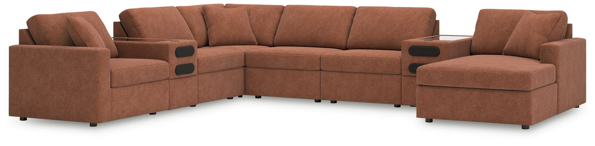 Modmax Spice 8-Piece Sectional with Audio System and Chaise from Ashley - Luna Furniture