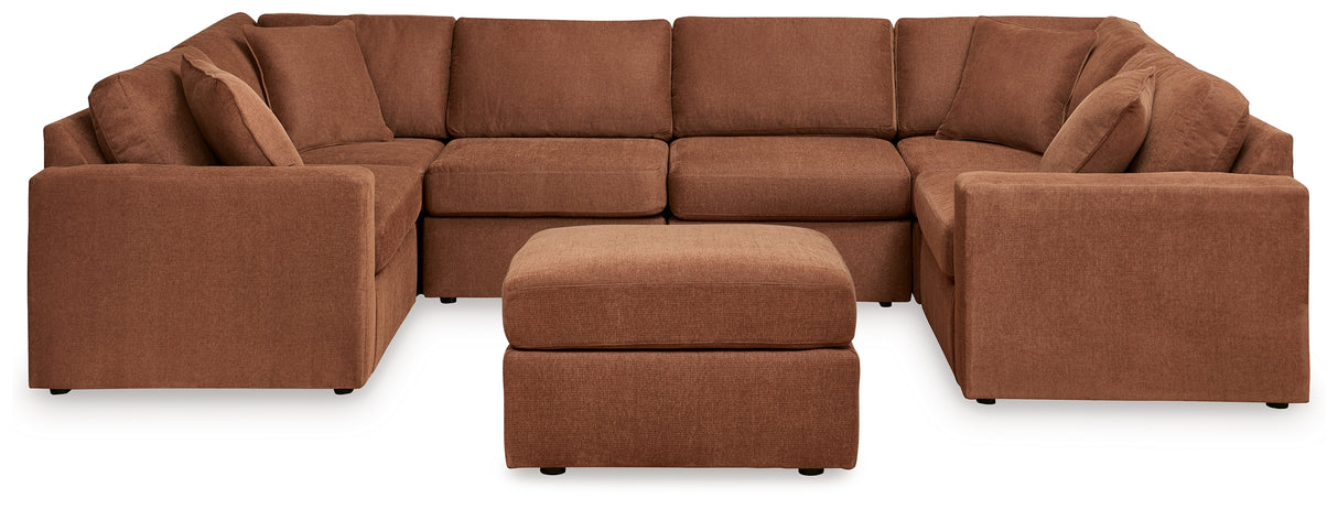 Modmax 6-Piece Sectional with Ottoman in Spice from Ashley - Luna Furniture