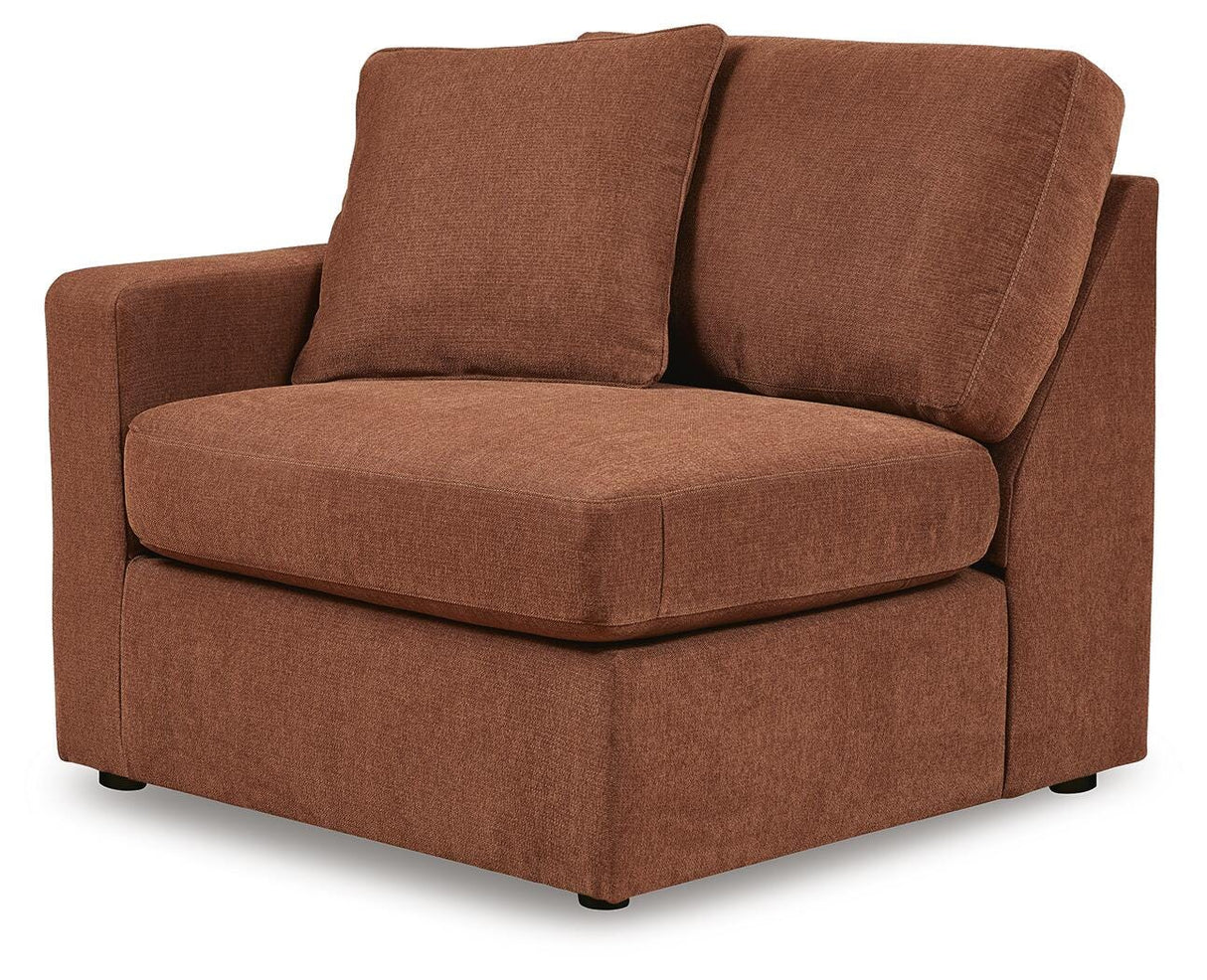 Modmax 5-Piece Sectional with Swivel Glider Recliner in Spice from Ashley - Luna Furniture