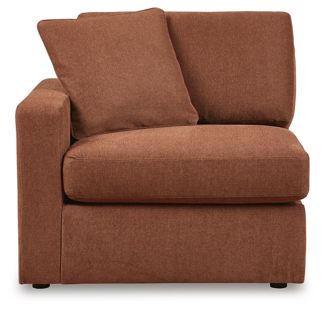 Modmax 4-Piece Sectional with Ottoman in Spice from Ashley - Luna Furniture