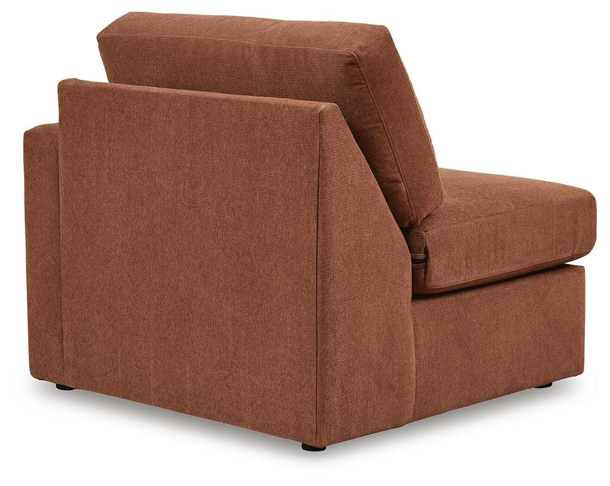 Modmax 4-Piece Sectional with Ottoman in Spice from Ashley - Luna Furniture