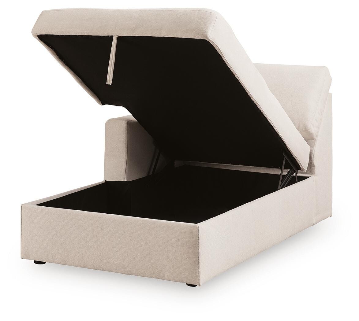 Modmax Oyster Left-Arm Facing Corner Chaise with Storage from Ashley - Luna Furniture