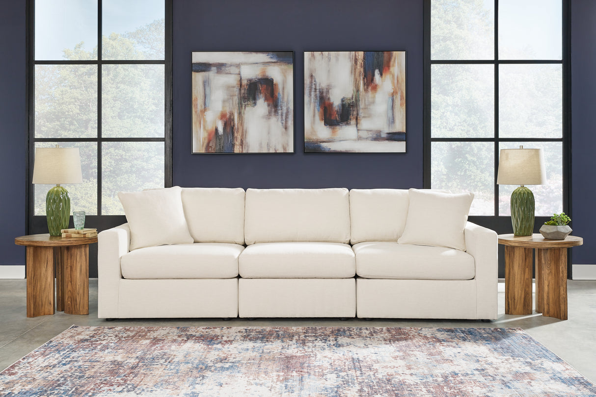 Modmax 4-Piece Sectional with Ottoman in Oyster from Ashley - Luna Furniture