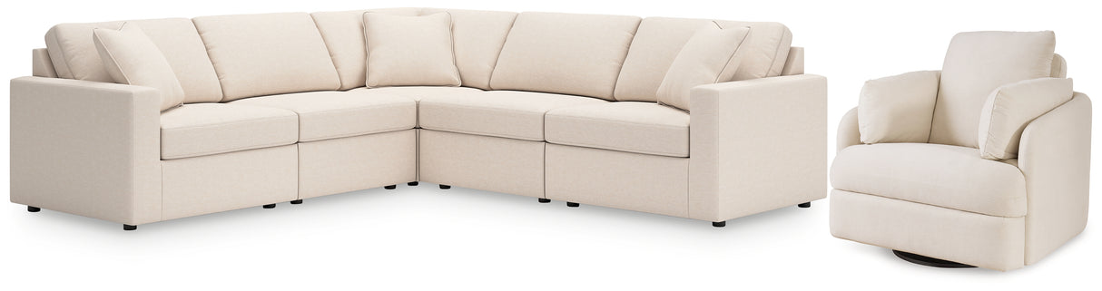 Modmax Oyster 5-Piece Sectional with Recliner from Ashley - Luna Furniture