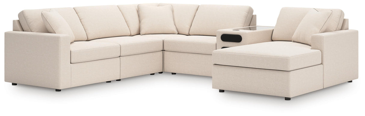 Modmax Oyster 6-Piece Sectional with Audio System and Chaise from Ashley Furniture - Luna Furniture