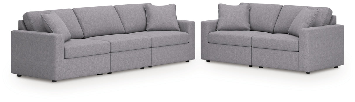 Modmax Granite 3-Piece Sectional Sofa and 2-Piece Sectional Loveseat from Ashley - Luna Furniture